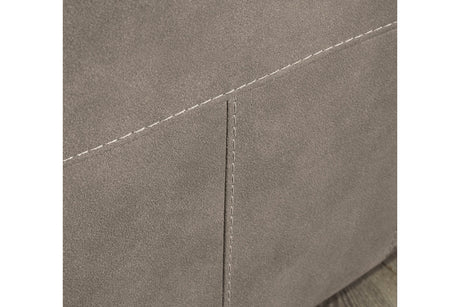 Cavalcade Slate Power Reclining Loveseat with Console by Ashley at Eve Furniture