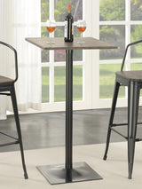Cavalier Dark Elm/Matte Black Square Bar Table by Coaster at Eve Furniture