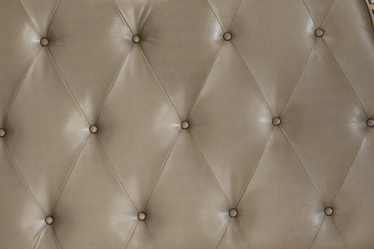 Cavalier Silver California King Upholstered Sleigh Bed by Homelegance at Eve Furniture