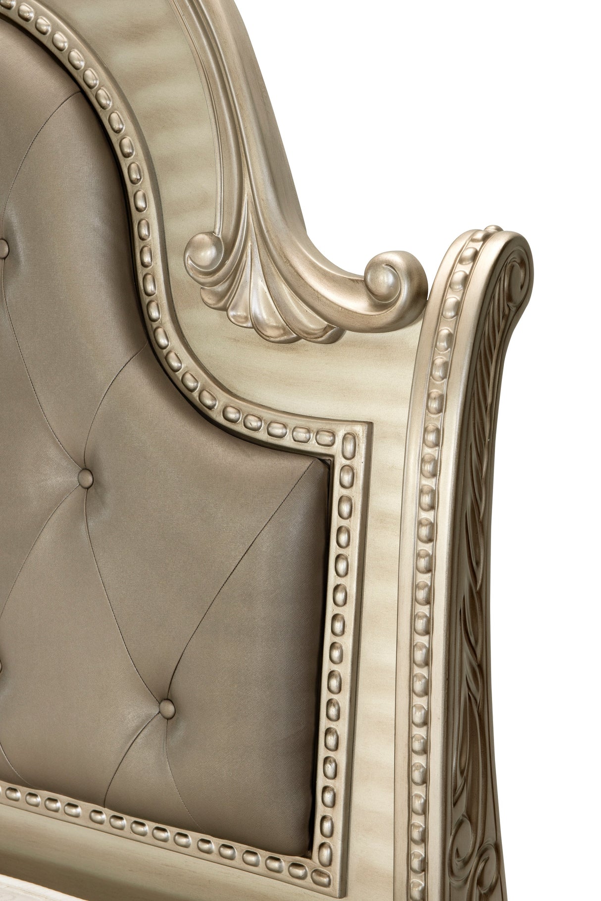 Cavalier Silver California King Upholstered Sleigh Bed by Homelegance at Eve Furniture