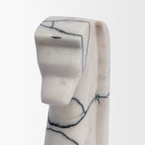 Cavalli Black and White Marble Horse Bookends by Mercana at Eve Furniture