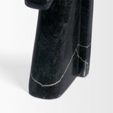 Cavalli Black and White Marble Horse Bookends by Mercana at Eve Furniture