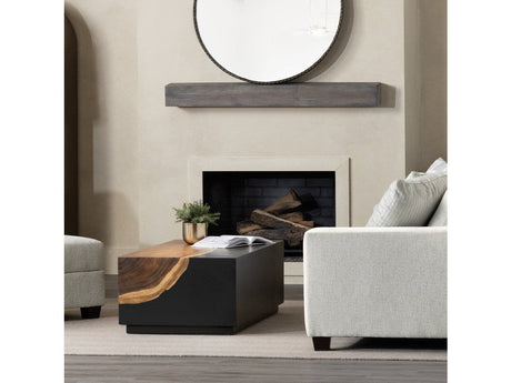 Cavallo Black/Brown Cocktail Table by Crestview at Eve Furniture