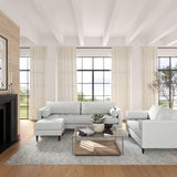 Cave Tweed Loveseat by TOV Furniture at Eve Furniture