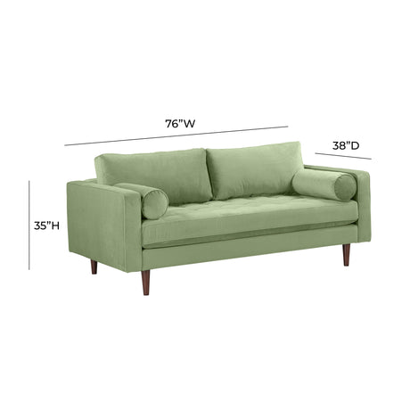 Cave Velvet Loveseat by TOV Furniture at Eve Furniture
