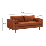 Cave Velvet Loveseat by TOV Furniture at Eve Furniture