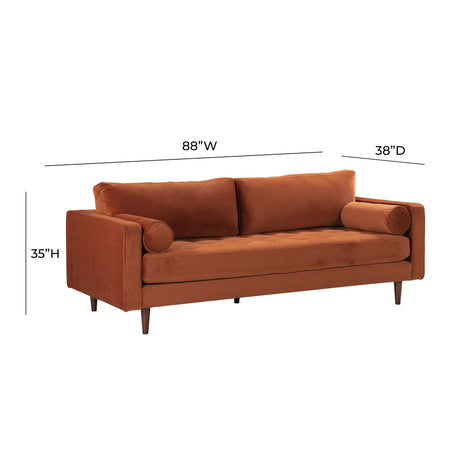 Cave Velvet Sofa by TOV Furniture at Eve Furniture