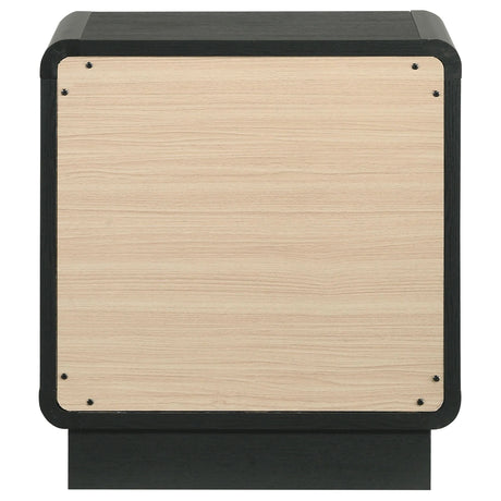 Cavelle Black 2-Drawer Nightstand by Coaster at Eve Furniture