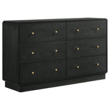 Cavelle Black 4-Piece Eastern King Bedroom Set by Coaster at Eve Furniture