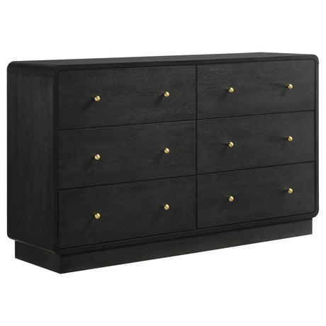Cavelle Black 4-Piece Eastern King Bedroom Set by Coaster at Eve Furniture