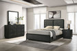 Cavelle Black 4-Piece Eastern King Bedroom Set by Coaster at Eve Furniture