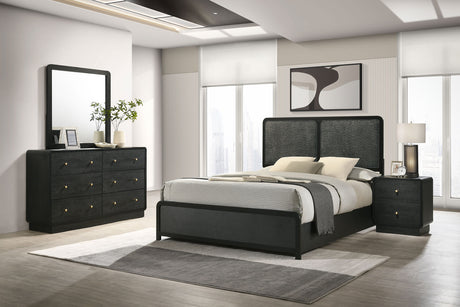 Cavelle Black 4-Piece Eastern King Bedroom Set by Coaster at Eve Furniture