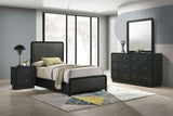Cavelle Black 4-piece Twin Bedroom Set by Coaster at Eve Furniture
