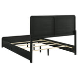Cavelle Black 47-inch Upholstered Eastern King Bed by Coaster at Eve Furniture