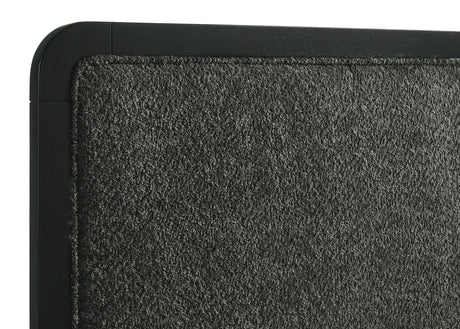 Cavelle Black 47-inch Upholstered Eastern King Bed by Coaster at Eve Furniture