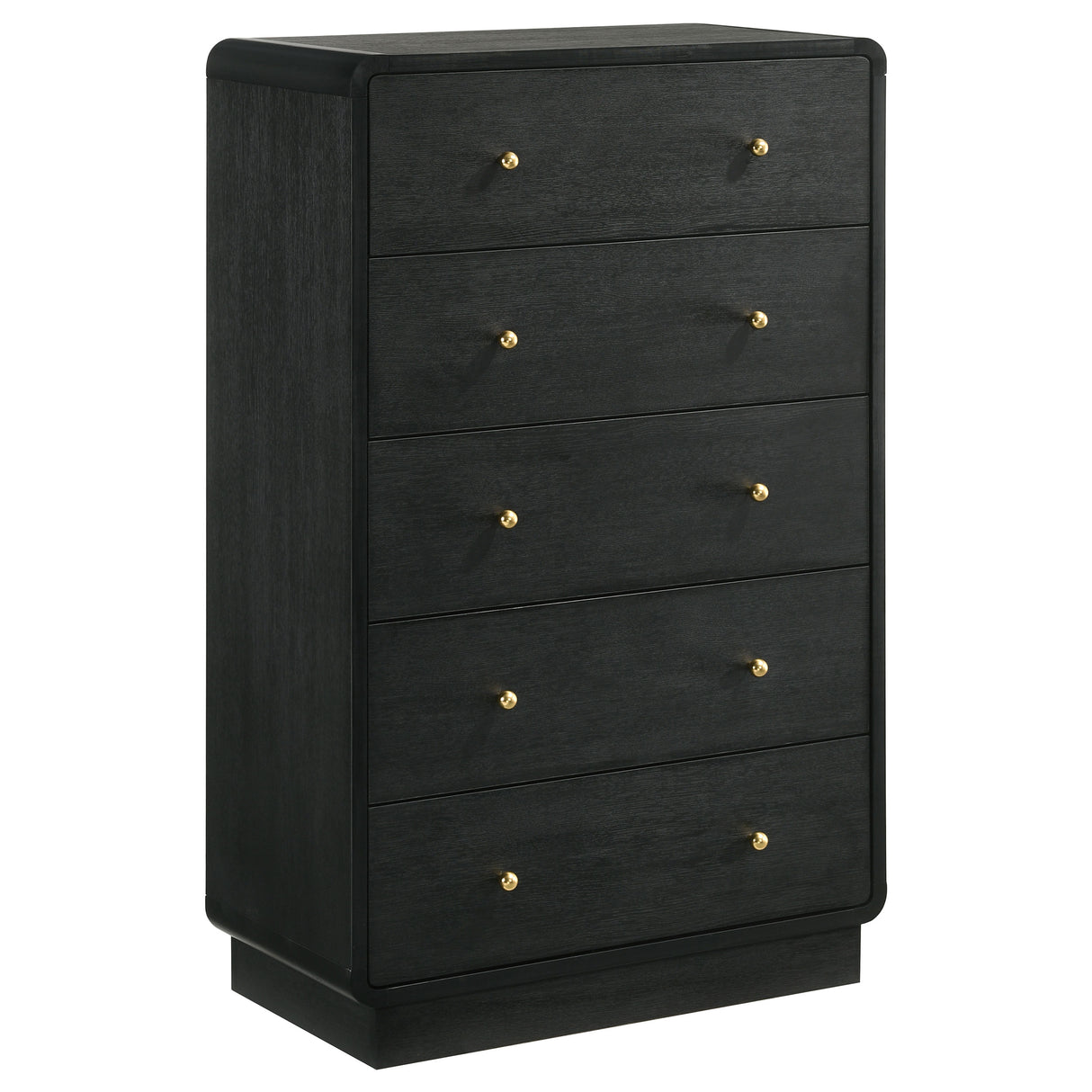 Cavelle Black 5-Piece Eastern King Bedroom Set by Coaster at Eve Furniture