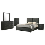 Cavelle Black 5-Piece Eastern King Bedroom Set by Coaster at Eve Furniture