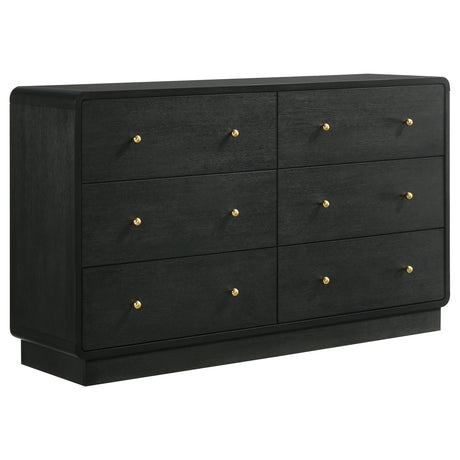 Cavelle Black 5-Piece Eastern King Bedroom Set by Coaster at Eve Furniture