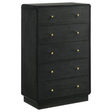 Cavelle Black 5-piece Queen Bedroom Set by Coaster at Eve Furniture