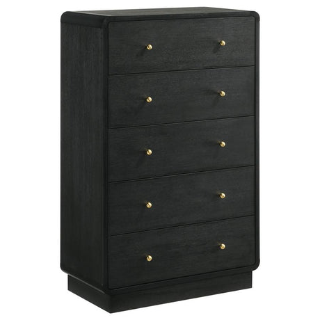 Cavelle Black 5-piece Queen Bedroom Set by Coaster at Eve Furniture