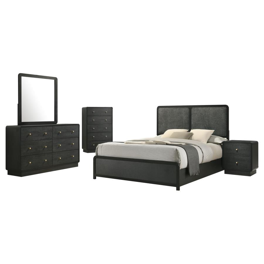 Cavelle Black 5-piece Queen Bedroom Set by Coaster at Eve Furniture