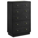 Cavelle Black 5-piece Twin Bedroom Set by Coaster at Eve Furniture