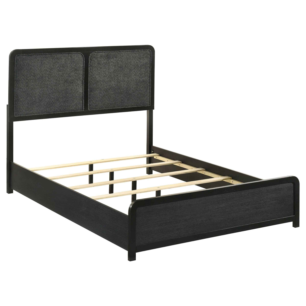 Cavelle Black 51-inch Upholstered Full Panel Bed by Coaster at Eve Furniture