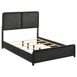 Cavelle Black 51-inch Upholstered Full Panel Bed by Coaster at Eve Furniture