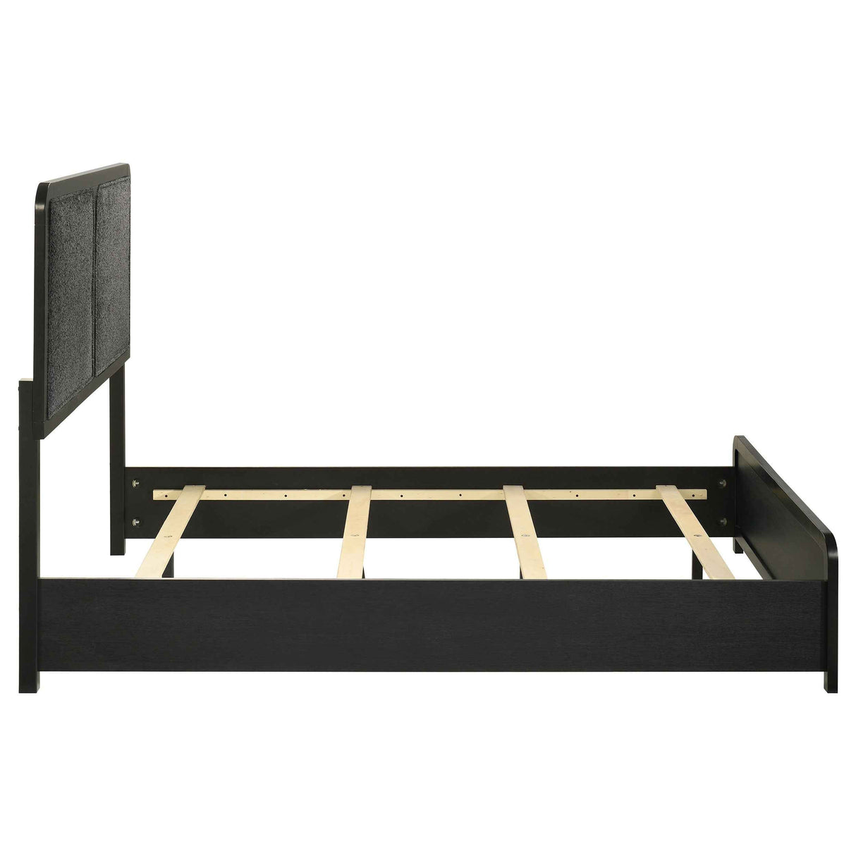 Cavelle Black 51-inch Upholstered Full Panel Bed by Coaster at Eve Furniture