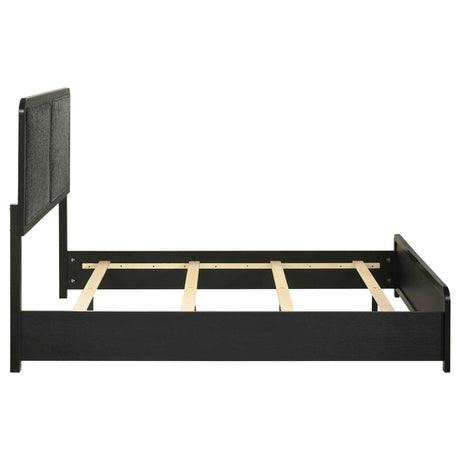 Cavelle Black 51-inch Upholstered Full Panel Bed by Coaster at Eve Furniture