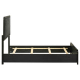 Cavelle Black 51-inch Upholstered Twin Panel Bed by Coaster at Eve Furniture