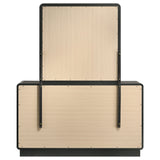 Cavelle Black 6-drawer Dresser and Mirror by Coaster at Eve Furniture