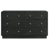 Cavelle Black 6-Drawer Dresser Cabinet by Coaster at Eve Furniture