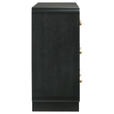 Cavelle Black 6-Drawer Dresser Cabinet by Coaster at Eve Furniture