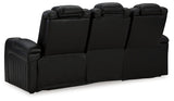 Caveman Den Midnight Dual Power Reclining Sofa by Ashley at Eve Furniture