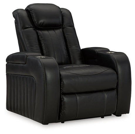 Caveman Den Midnight Power Recliner by Ashley at Eve Furniture
