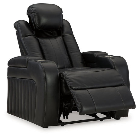 Caveman Den Midnight Power Recliner by Ashley at Eve Furniture