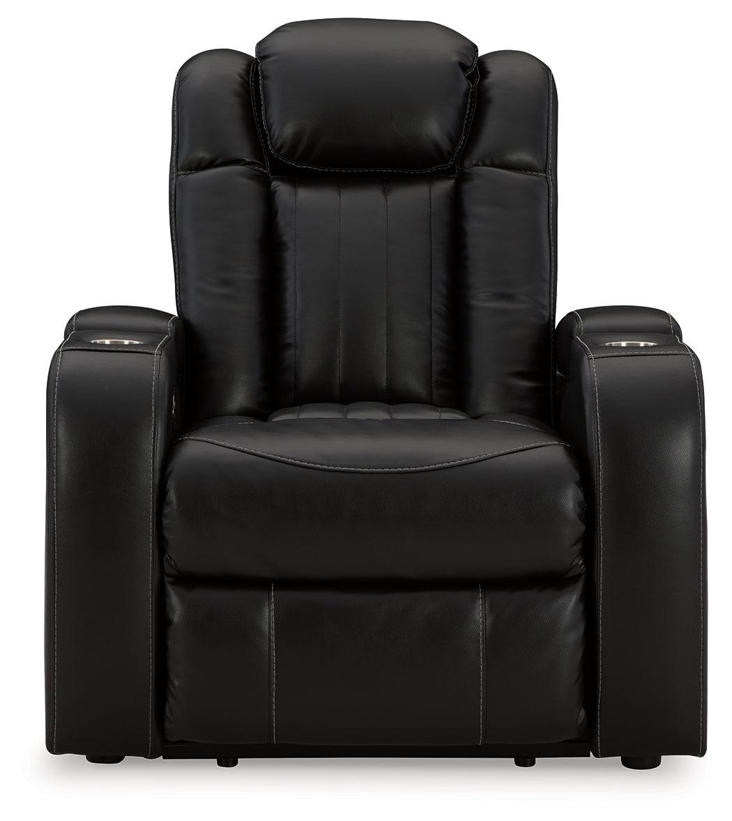 Caveman Den Midnight Power Recliner by Ashley at Eve Furniture
