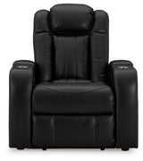 Caveman Den Midnight Power Recliner by Ashley at Eve Furniture