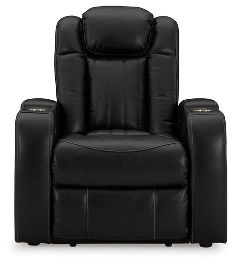 Caveman Den Midnight Power Recliner by Ashley at Eve Furniture
