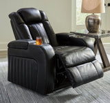 Caveman Den Midnight Power Recliner by Ashley at Eve Furniture