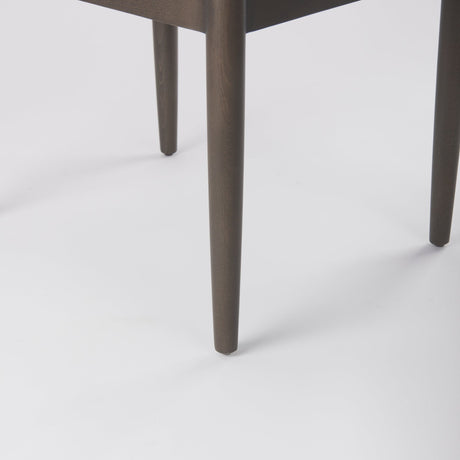 Cavett Cream Boucle Upholstered Seat W/Dark Brown Wood Frame Dining Chair, Set of 2 by Mercana at Eve Furniture