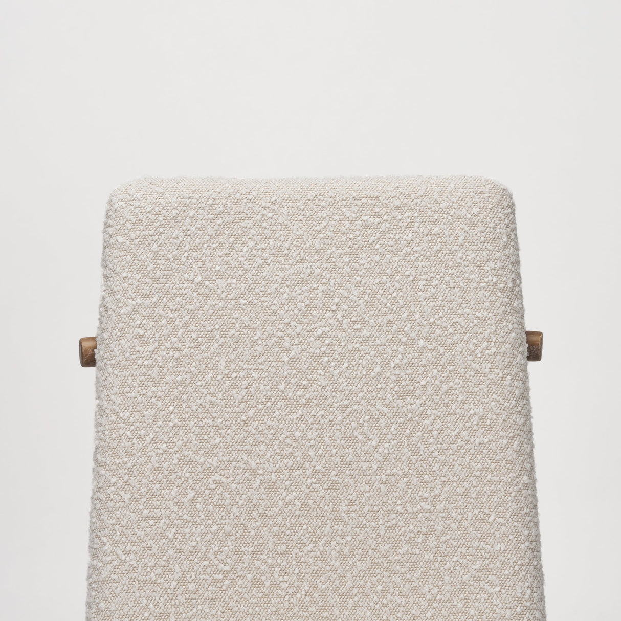 Cavett Cream Boucle Upholstered Seat W/Light Brown Wood Frame Dining Chair, Set of 2 by Mercana at Eve Furniture