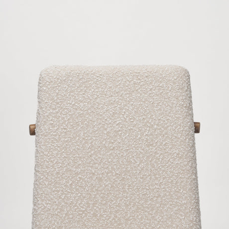 Cavett Cream Boucle Upholstered Seat W/Light Brown Wood Frame Dining Chair, Set of 2 by Mercana at Eve Furniture