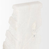 Cavetto White Marble Bookends w/rough carving S/2 by Mercana at Eve Furniture
