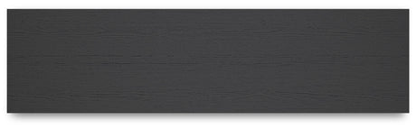 Cayberry Black 60" TV Stand with Electric Fireplace by Ashley at Eve Furniture