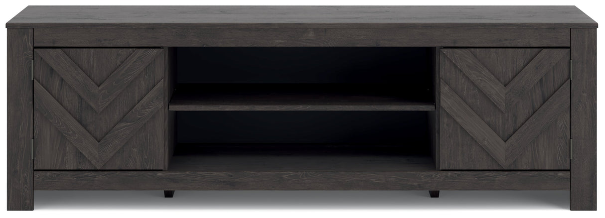 Cayboni Black 71" TV Stand by Ashley at Eve Furniture