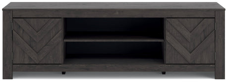 Cayboni Black 71" TV Stand by Ashley at Eve Furniture