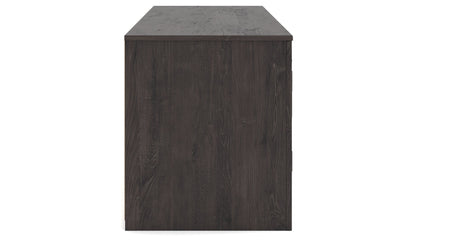 Cayboni Black 71" TV Stand with Electric Fireplace by Ashley at Eve Furniture