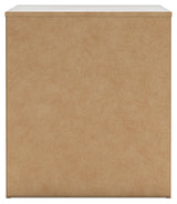 Cayboni Twin Panel Bed with Mirrored Dresser and 2 Nightstands in Whitewash by Ashley at Eve Furniture